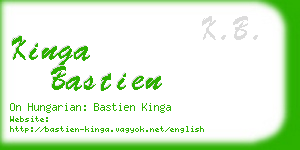 kinga bastien business card